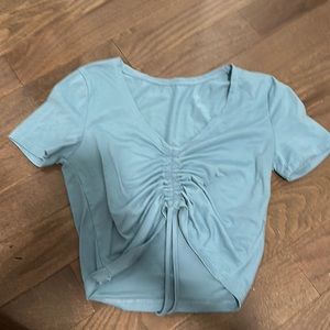 Women crop top with scrunch up in the front